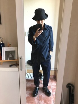 「DESCENTE ALLTERRAIN（デサント　オルテライン）のアイテム（トップス）」を使った、yasuさん（メンズ・172cm）の秋コーディネート