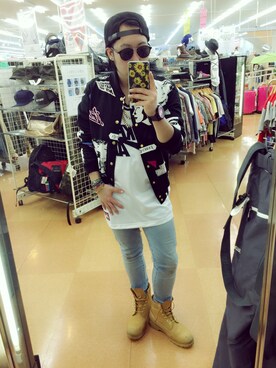 「JOYRICH」｜「アイテム（ミリタリージャケット）」を使った、ちゃんさん（メンズ・163cm）の秋コーディネート