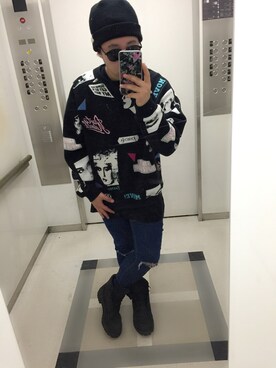 「GOGOSING（ゴゴシング）のアイテム」を使った、ちゃんさん（メンズ・163cm）の秋コーディネート