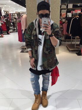 「JOYRICH」｜「アイテム（ブーツ）」を使った、ちゃんさん（メンズ・163cm）の冬コーディネート