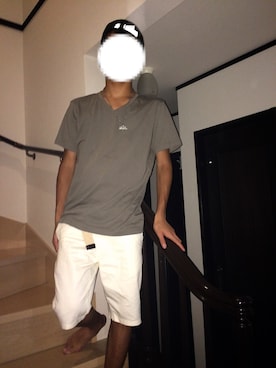 「POLICE（ポリス）のアイテム（ネックレス、シルバー系）」を使った、Ta-sanさん（メンズ・175cm）の夏コーディネート