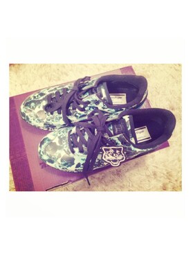 「Onitsuka Tiger × ANDREA POMPILIO（オニツカタイガーアンドレアポンピリオ）のアイテム（シューズ）」を使った、高橋愛さん（レディース・154cm）の春コーディネート