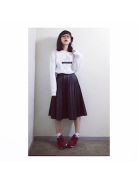 「CATCOPY」｜高橋愛さん（レディース・154cm）の秋コーディネート