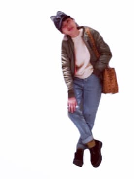 「MCM（エムシーエム）のアイテム」を使った、高橋愛さん（レディース・154cm）の冬コーディネート