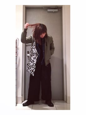 「LEPSIM（レプシィム）のアイテム（ジャケット/アウター）」を使った、高橋愛さん（レディース・154cm）の春コーディネート