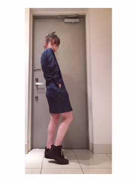 「A part by（アパートバイ）のアイテム（ワンピース/ドレス）」を使った、高橋愛さん（レディース・154cm）の春コーディネート