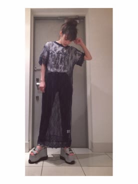 「k3&co.（ケイスリーアンドコー）のアイテム（サンダル）」を使った、高橋愛さん（レディース・154cm）の夏コーディネート