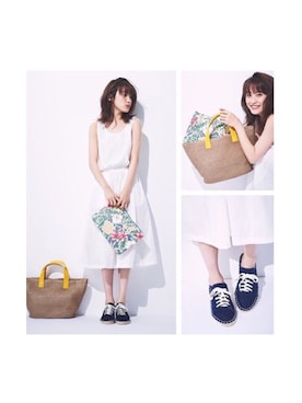 「PEACH JOHN（ピーチジョン）のアイテム（ワンピース/ドレス）」を使った、高橋愛さん（レディース・154cm）の夏コーディネート