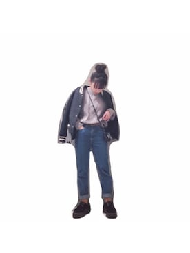 「Champion（チャンピオン）のアイテム（ジャケット/アウター）」を使った、高橋愛さん（レディース・154cm）の秋コーディネート