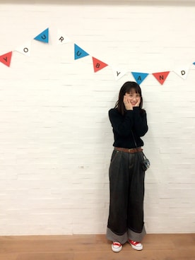 「CATCOPY」｜高橋愛さん（レディース・154cm）の冬コーディネート