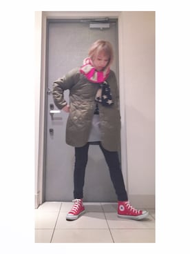「ユナイテッドアローズ」｜「アイテム（ブルゾン）」を使った、高橋愛さん（レディース・154cm）の冬コーディネート