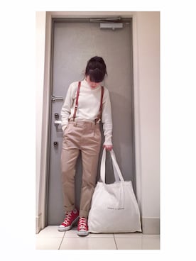 高橋愛さん(レディース・154cm)の春コーディネート