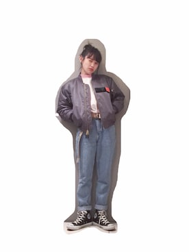 「Ray BEAMS（レイビームス）のアイテム（ジャケット/アウター）」を使った、高橋愛さん（レディース・154cm）の春コーディネート