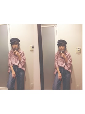 「moussy」｜「アイテム（PC・スマホグッズ/家電）」を使った、高橋愛さん（レディース・154cm）の秋コーディネート