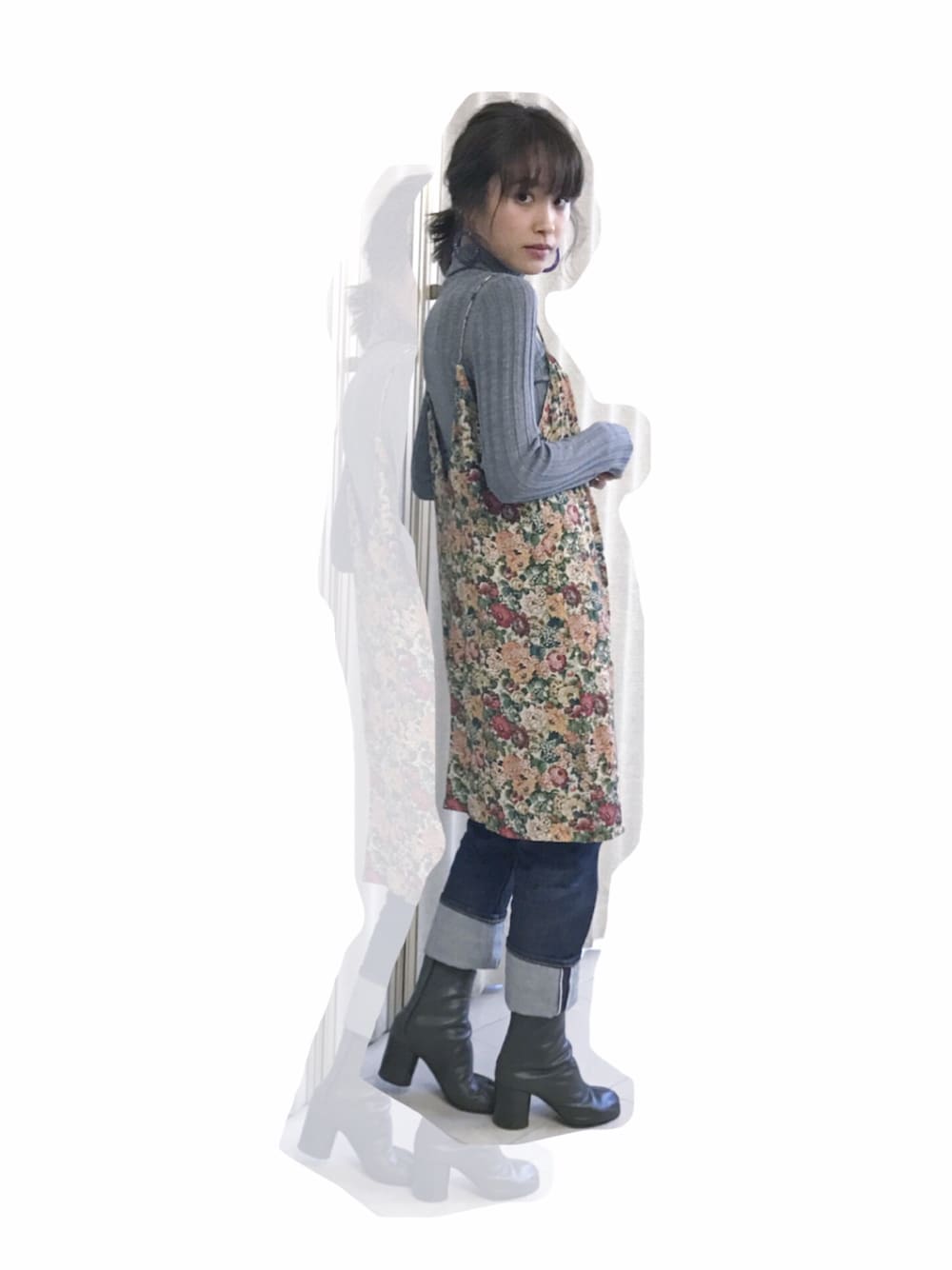 「オトナカジュアル、ootd、ZARA、SLY、Martin Margiela、マルジェラ、足袋ブーツ、タートルネック」｜「ZARAのアイテム（ワンピース/ドレス、その他）」を使った、高橋愛さん（レディース・154cm）の冬コーディネートの1枚目の写真