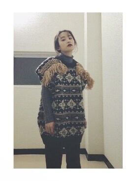 高橋愛さん（レディース・154cm）の冬コーディネート