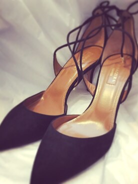 「Aquazzura（アクアズーラ）のアイテム」を使った、Mayumiさん（レディース・164cm）の秋コーディネート