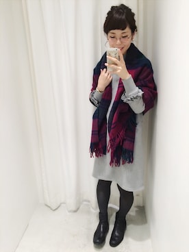 「BOEMOS（ボエモス）のアイテム」を使った、nabemiさん（レディース・158cm）の秋コーディネート