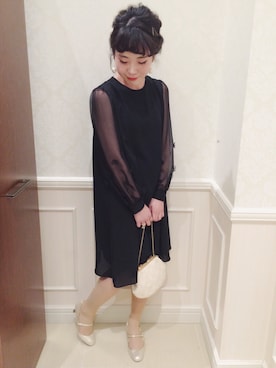 「パーティー」｜「アイテム（その他）」を使った、nabemiさん（レディース・158cm）の春コーディネート