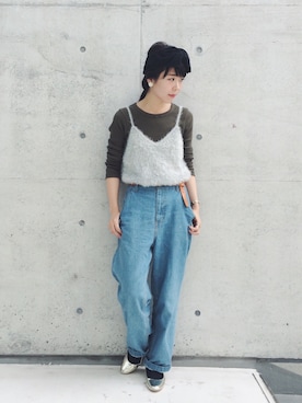 「My Fav. CHILD WOMAN（マイファブチャイルドウーマン）のアイテム」を使った、nabemiさん（レディース・158cm）の夏コーディネート