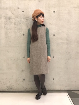 「My Fav. CHILD WOMAN（マイファブチャイルドウーマン）のアイテム」を使った、nabemiさん（レディース・158cm）の冬コーディネート
