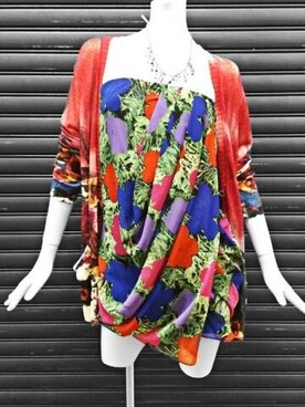 「Desigual（デシグアル）のアイテム（カーディガン/ボレロ）」を使った、agehaさん（レディース・163cm）の春コーディネート