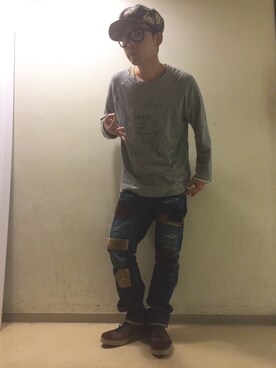 イシハザ  ハザマ陽平さんのコーディネート