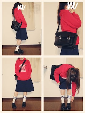 「Dr. Martens（ドクターマーチン）のDr.Martens (ドクターマーチン)/1461 3EYE GIBSON SHOES（その他シューズ）」を使った、moezouさん（レディース・159cm）の冬コーディネート