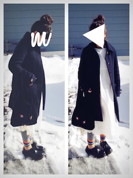 moezouさん（レディース・159cm）の冬コーディネート