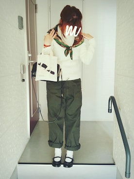 「BIG BILL（ビッグビル）のアイテム」を使った、moezouさん（レディース・159cm）の秋コーディネート