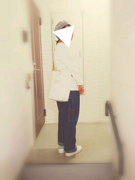 「CeLL（セル）のアイテム（帽子）」を使った、moezouさん（レディース・159cm）の夏コーディネート