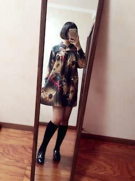 「アイテム（シャツワンピース）」を使った、teucrizztさん（レディース・168cm・20代）の秋コーディネート