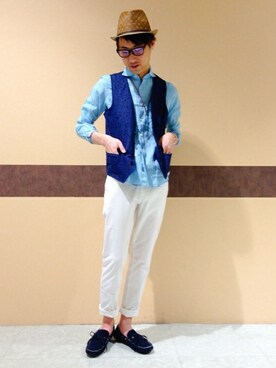 ikka HEAD OFFICE Men'sさん（メンズ・172cm）の春コーディネート