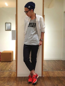 ikka HEAD OFFICE Men'sさん（メンズ・172cm）の春コーディネート