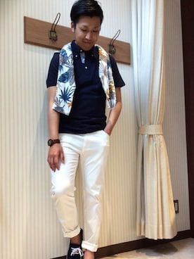 ikka HEAD OFFICE Men'sさん（メンズ・172cm）の夏コーディネート