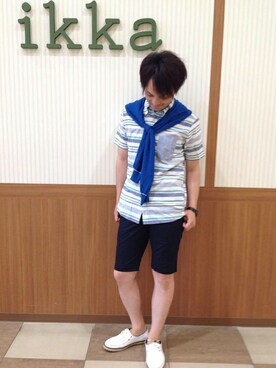 ikka HEAD OFFICE Men'sさん(メンズ・170cm)の夏コーディネート
