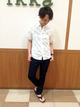 ikka HEAD OFFICE Men'sさん（メンズ・170cm）の夏コーディネート