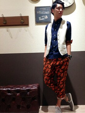 ikka HEAD OFFICE Men'sさん(メンズ・177cm)の夏コーディネート