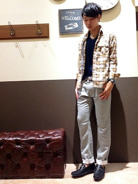 ikka HEAD OFFICE Men'sさん(メンズ・177cm)の夏コーディネート