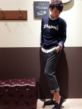 ikka HEAD OFFICE Men'sさん（メンズ・177cm）の秋コーディネート