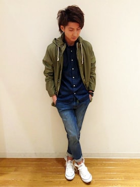 ikka HEAD OFFICE Men'sさん(メンズ・172cm)の春コーディネート