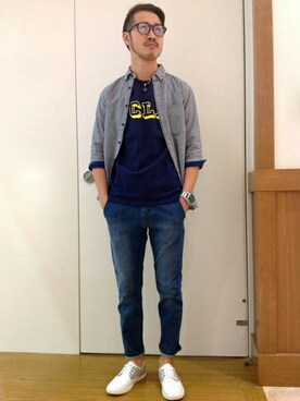 ikka HEAD OFFICE Men'sさん（メンズ・172cm）の春コーディネート