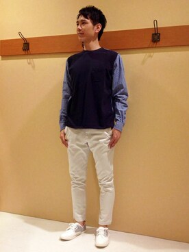 ikka HEAD OFFICE Men'sさん（メンズ・172cm）の春コーディネート