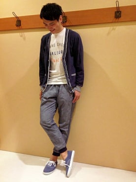 ikka HEAD OFFICE Men'sさん(メンズ・172cm)の春コーディネート