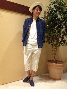 ikka HEAD OFFICE Men'sさん（メンズ・172cm）の夏コーディネート