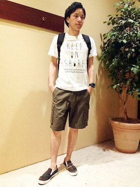 ikka HEAD OFFICE Men'sさん（メンズ・172cm）の夏コーディネート