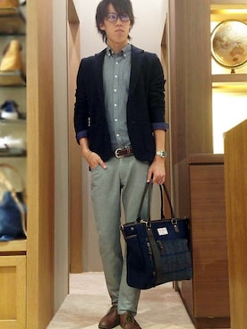 ikka HEAD OFFICE Men'sさん（メンズ・172cm）の秋コーディネート