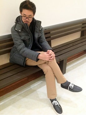 ikka HEAD OFFICE Men'sさん（メンズ・172cm）の冬コーディネート