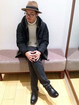 ikka HEAD OFFICE Men'sさん（メンズ・172cm）の冬コーディネート