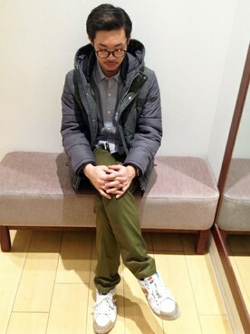 ikka HEAD OFFICE Men'sさん(メンズ・172cm)の冬コーディネート